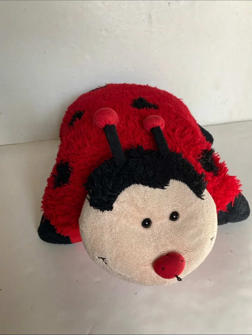 Pillow Pets Rare Retired Ms. Ladybug Folding Plush Pillow